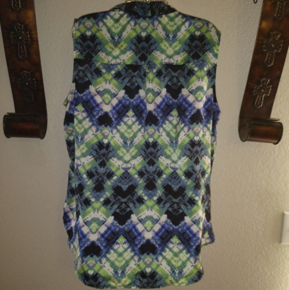 Como Multi Colored Blouse size 1X - Picture 6 of 9